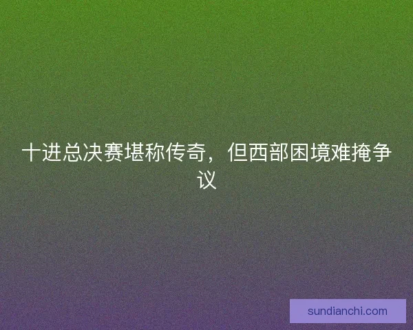 十进总决赛堪称传奇，但西部困境难掩争议